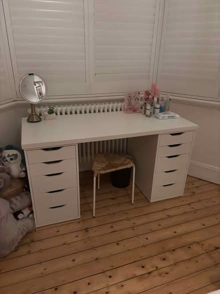 Photo of free White Ikea desk (not the stool or mirror!) (Hove Station area BN3) #1