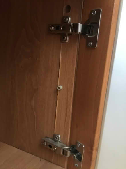 Photo of free Wood and glass cabinet (Altrincham 2DP) #3