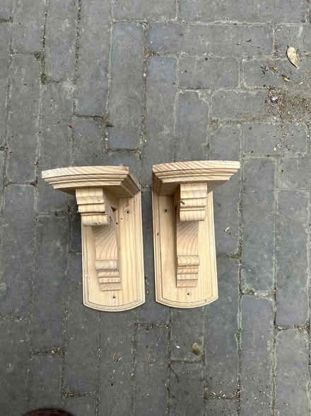 Photo of free Wooden shelf brackets (Tooting Bec/Balham SW17) #2