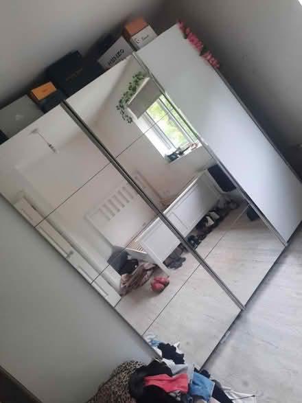Photo of free Large sliding mirroed wardrobes (Pendlebury M27) #1