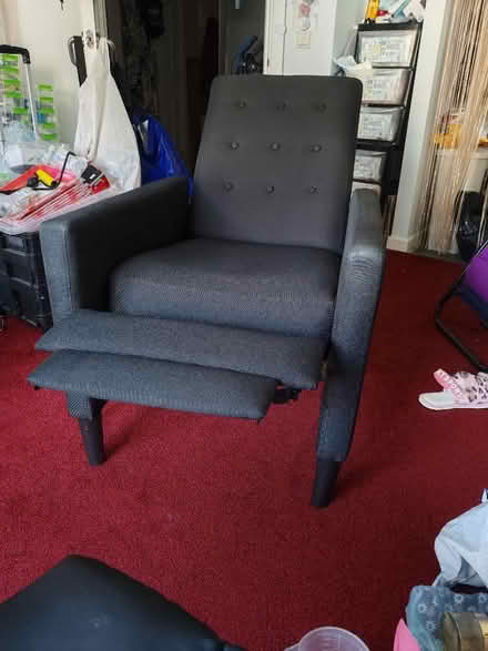 Photo of free Dark grey small bedroom chair (Willington Quay NE28) #3