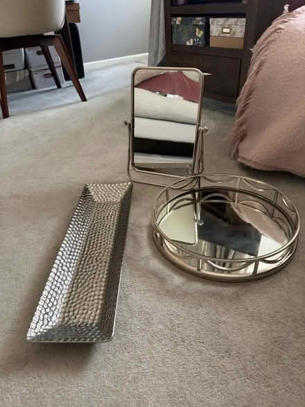Photo of free Dressing table mirror and trays (Merriott TA16) #1