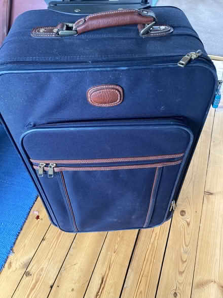 Photo of free Soft large navy blue suitcase (Pannal HG2) #1