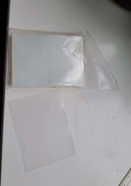 Photo of free Plastic protective sleeves 66mm x 90mm (MtG?) (Battle RG30) #1