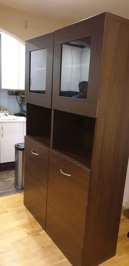 Photo of free IKEA Besta brown sideboard W1.21m x H1.93 x D0.41m (Enfield EN2) #2