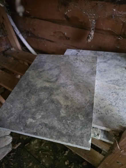 Photo of free Limestone/marble real polished stone 'tiles' (Freshford BA2) #2