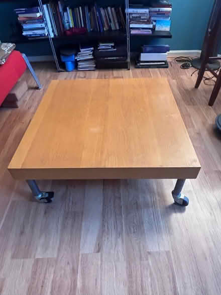 Photo of free Square coffee table with wheels (Columbia Heights, DC) #1