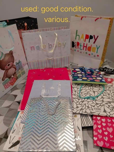 Photo of free Collection of various gift bags (Meanley Rd, E12) #1