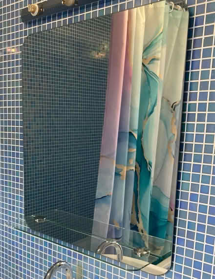 Photo of free Bathroom mirror with shelf (N22 very near Wood Green tube) #1
