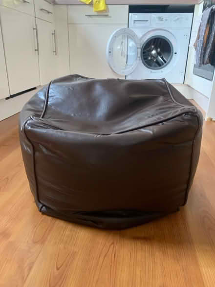 Photo of free Faux leather pouffe cube chair (Leeds LS3) #1