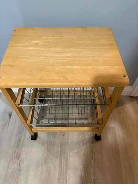 Photo of free Wooden trolley with drawers (Willington DE65) #1