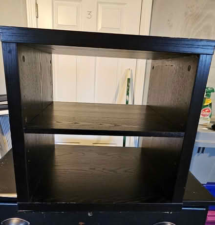 Photo of free Dark brown shelf (Medford ma) #2