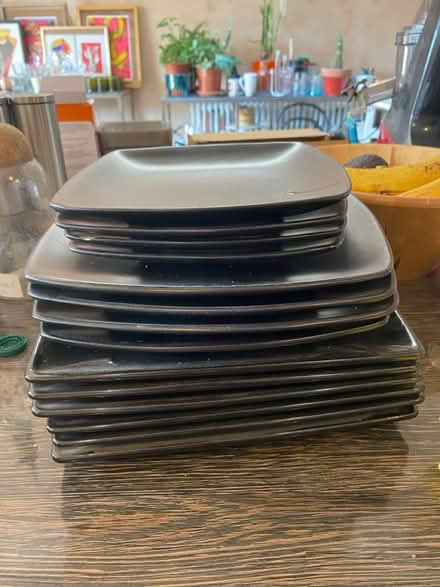 Photo of free Black ceramic and plates (Chingford E4) #1