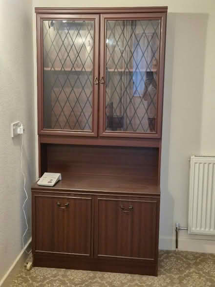 Photo of free Mahogany Effect Display Cabinet (Coal Aston S18) #2