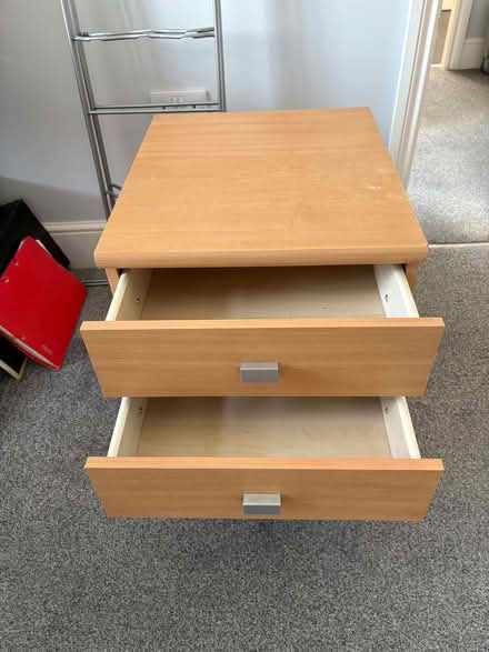 Photo of free Bedside table with two drawers (Douglas IM2) #3