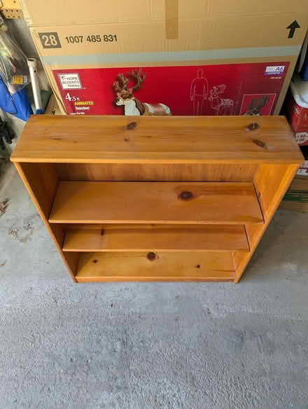 Photo of free Wood shelf unit (New Paltz) #1