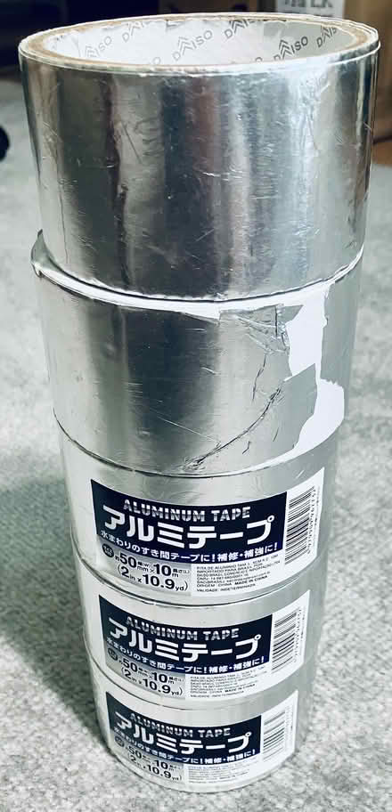 Photo of free Daiso: Aluminum Foil Tape (x5) (Sunnyvale- Birdland Neighbors) #3
