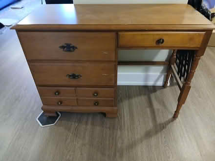 Photo of free Wooden desk (downtown Guelph) #1