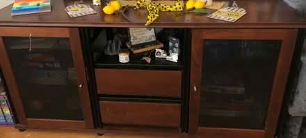 Photo of free Entertainment cabinet (San Mateo / Belmont border) #1