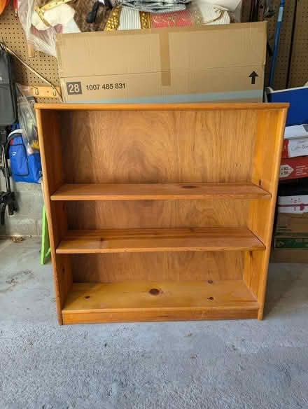 Photo of free Wood shelf unit (New Paltz) #2