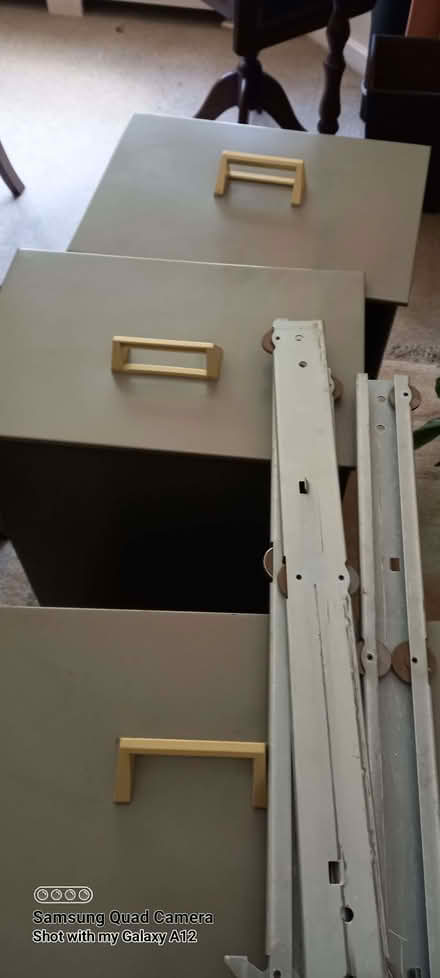 Photo of free 3 drawer grey filing cabinet (Danbury CM3) #1