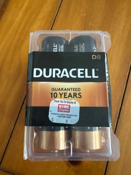 Photo of free 8 D size Batteries (Thornton) #1