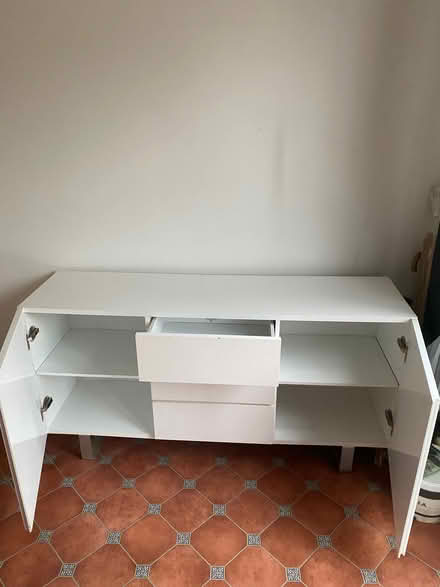 Photo of free White console/kitchen/lounge (Thimble End B76) #1