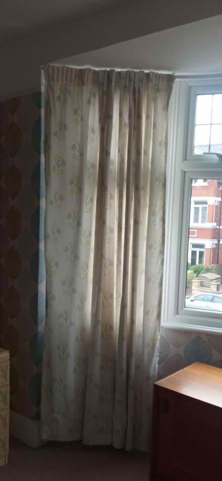 Photo of free Pair of floor length lined curtains (east twickenham) #1
