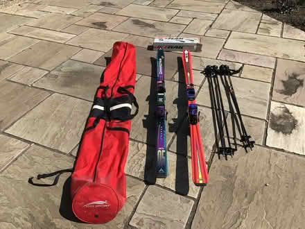 Photo of free 2 sets of skis, poles and bag (Peterston CF5) #1