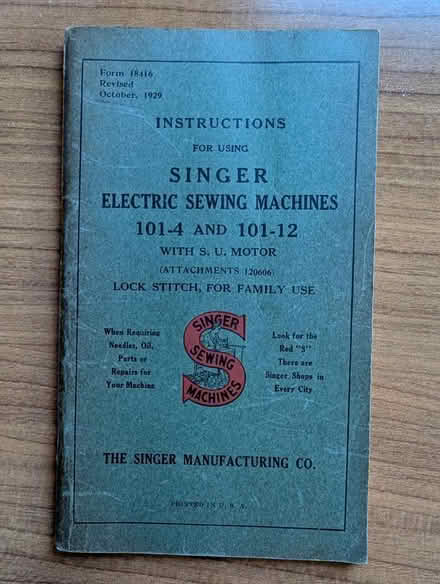 Photo of free Vintage 1929 Singer Sewing Machine (New Paltz) #1
