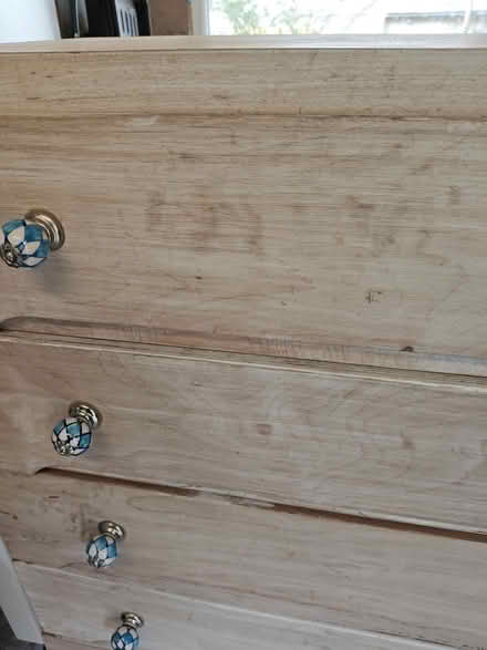 Photo of free Old plywood chest of drawers in need of refurbishment (Leasgill LA7) #3