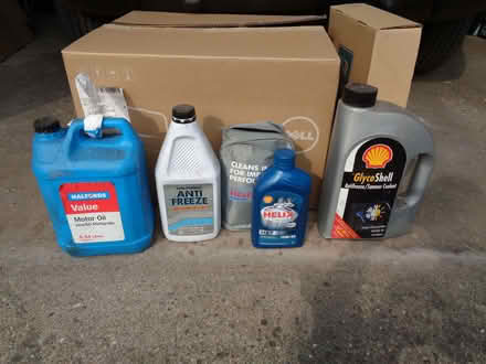 Photo of free Unused Oil and Antifreeze (Ashton Hayes CH3) #1
