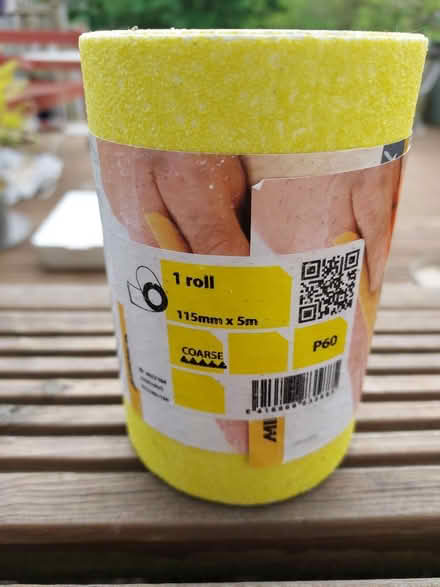 Photo of free 5m roll 60 grit sandpaper (Staple Hill BS16) #2