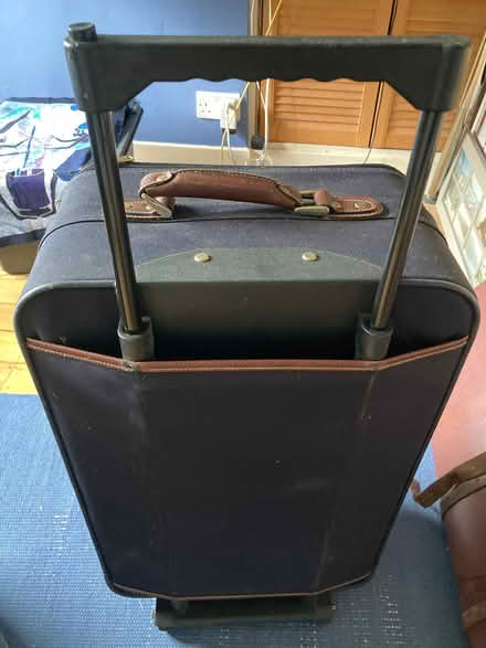 Photo of free Soft large navy blue suitcase (Pannal HG2) #2