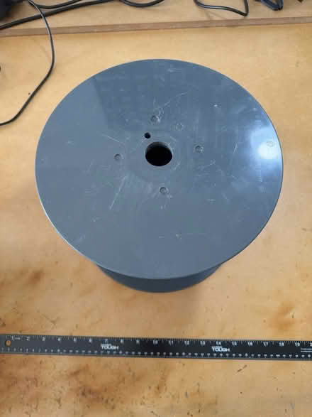 Photo of free 7 Large Plastic Empty Wire Spools (Darien - near 75th x Cass Ave.) #2