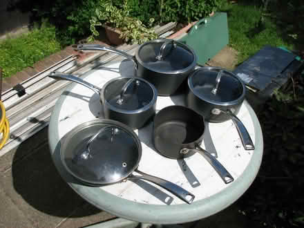 Photo of free Set of Marks & Spencer Saucepans (Corringham SS17) #1