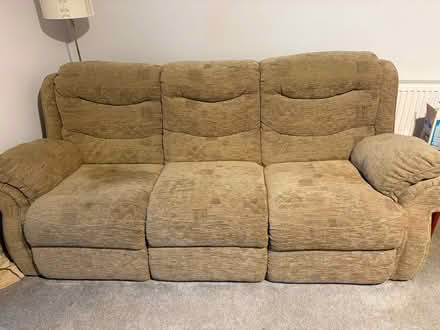 Photo of free Three seater sofa (Halesworth IP19) #2
