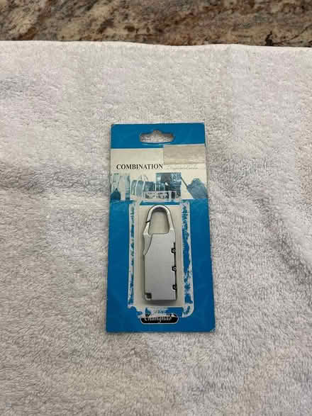 Photo of free European luggage padlock (west of 6-10, tanglewood) #1