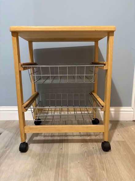 Photo of free Wooden trolley with drawers (Willington DE65) #2