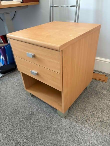 Photo of free Bedside table with two drawers (Douglas IM2) #4