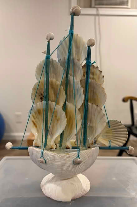 Photo of free Handmade Seashell Sailing Ship (Belmont, MA) #2