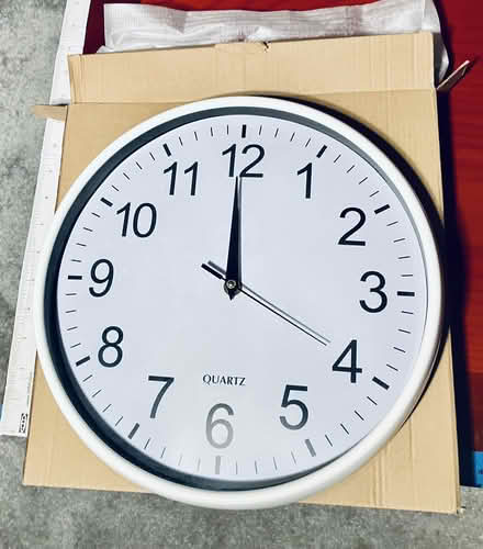 Photo of free White Wall Clock (Diameter: 11.5") (Sunnyvale- Birdland Neighbors) #2