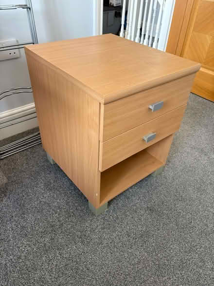 Photo of free Bedside table with two drawers (Douglas IM2) #1