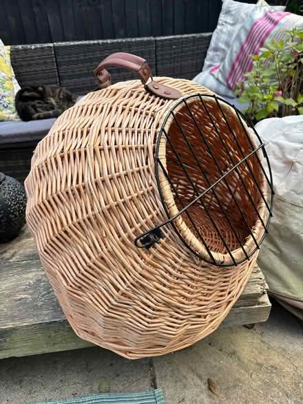 Photo of free Wicker cat basket (Harrietsham) #2