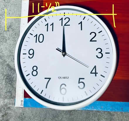 Photo of free White Wall Clock (Diameter: 11.5") (Sunnyvale- Birdland Neighbors) #1