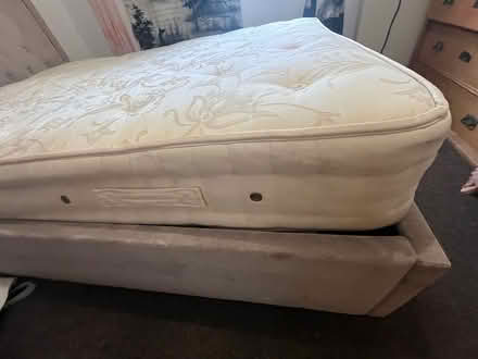Photo of free 4’6” double bed, mattress, headbrd (TN38 west hill road) #3