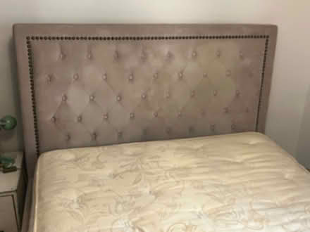 Photo of free 4’6” double bed, mattress, headbrd (TN38 west hill road) #1