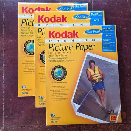 Photo of free Kodak premium photo paper, satin, 45 sheets (Old Basing RG24) #1
