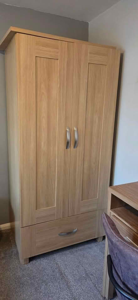 Photo of free Light Wood Wardrobe (SS14 basildon) #1
