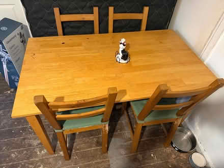 Photo of free Dining table with chairs (Harehills LS8) #2